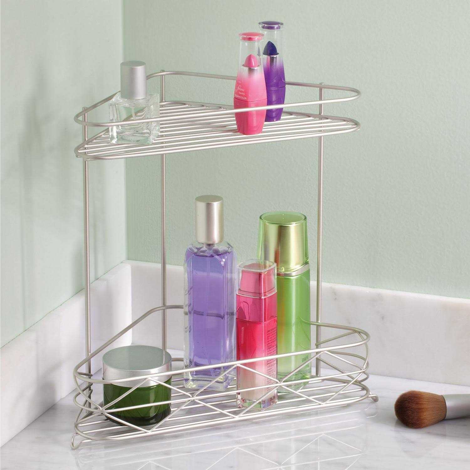 Better Homes & Gardens 10.4 x 6.3 x 10.5 Satin Corner Storage Shelf - Image 5