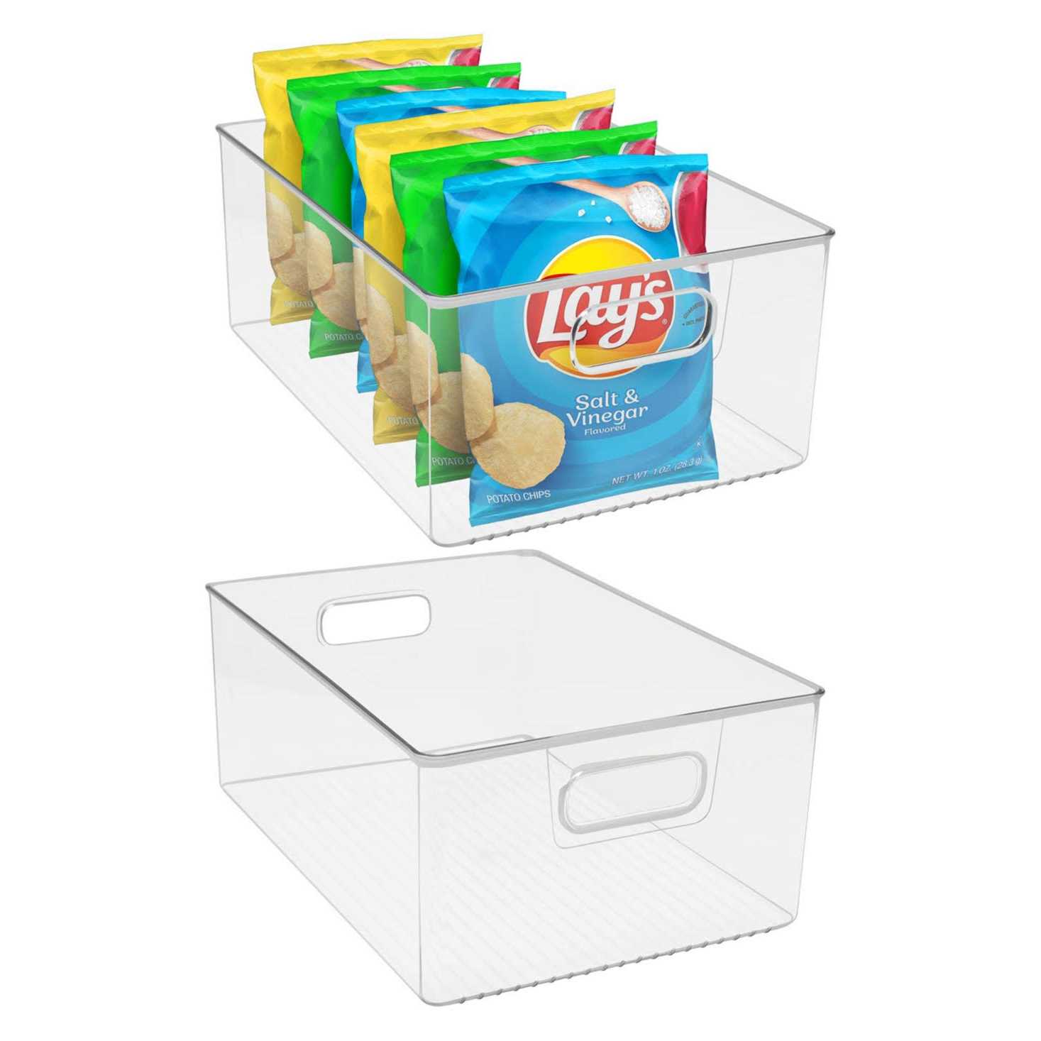 Sorbus Clear Plastic Storage Organizing Bins - Image 5