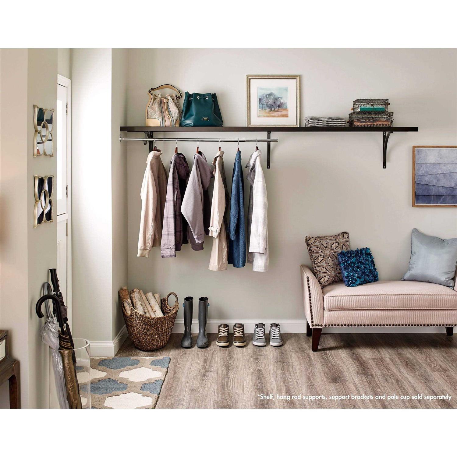 ClosetMaid Premium Wood Shelving Adjustable Closet Rod - Image 3