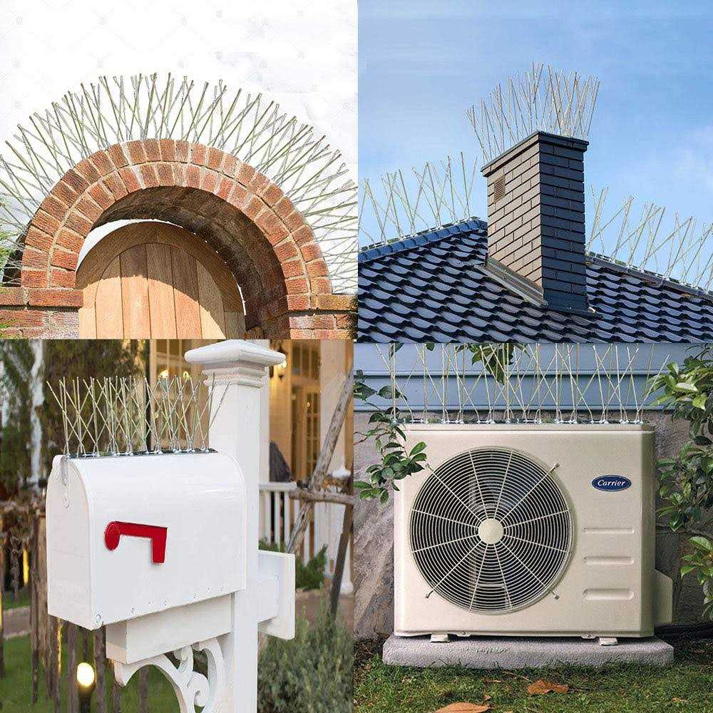 Bird Spikes for Pigeons Small Birds,Stainless Steel Bird Spikes -No More Bird Nests & Poop - Image 3