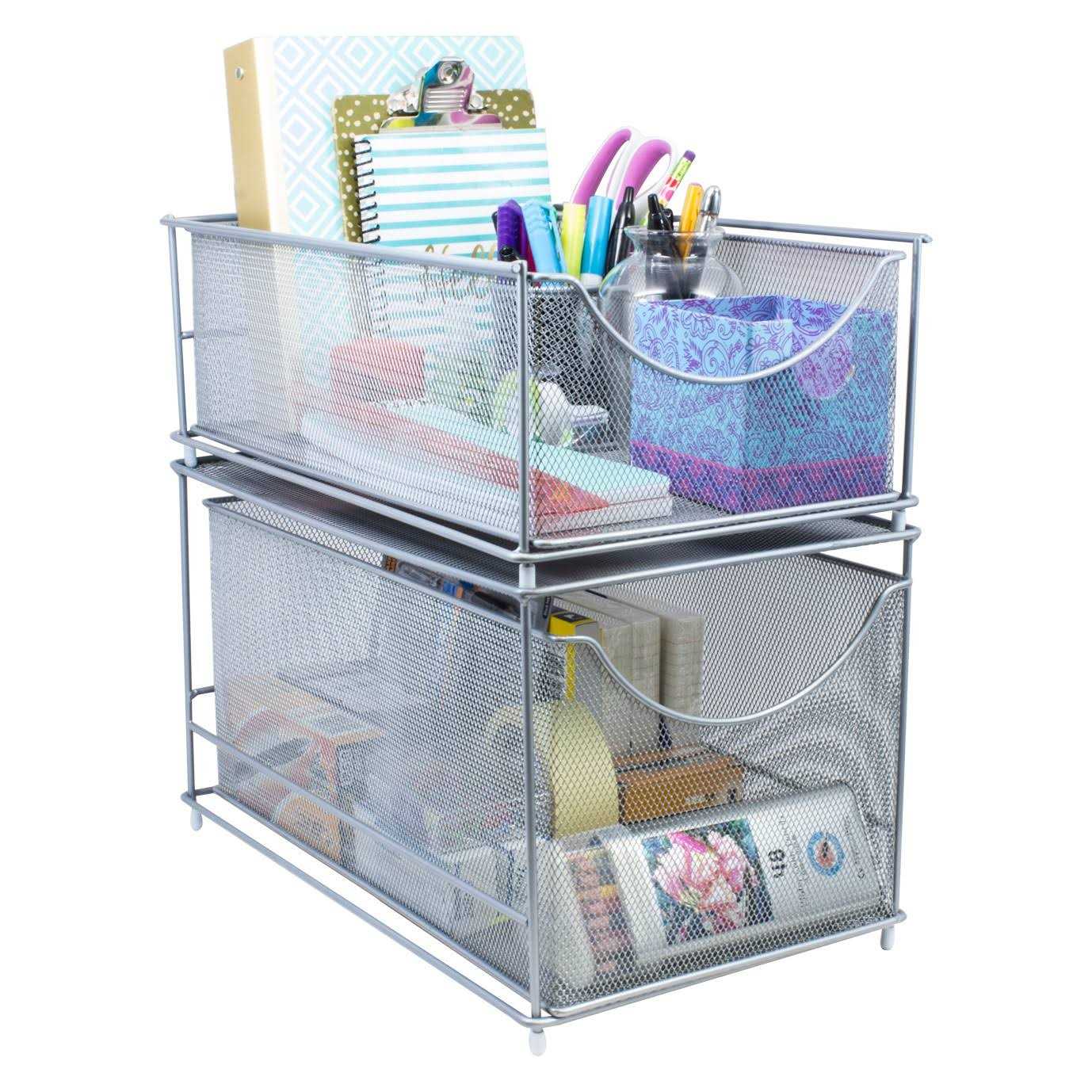 Sorbus 2 Tier Pull Out Cabinet Organizer - Image 5