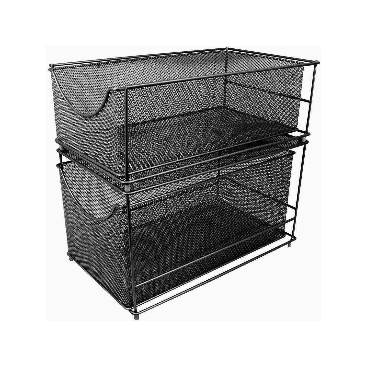 Sorbus 2 Tier Pull Out Cabinet Organizer - Image 5