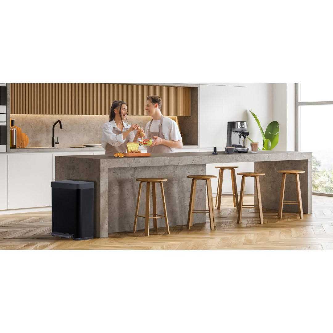 Stainless Steel Kitchen Trash Can Home Zone Living - Image 4