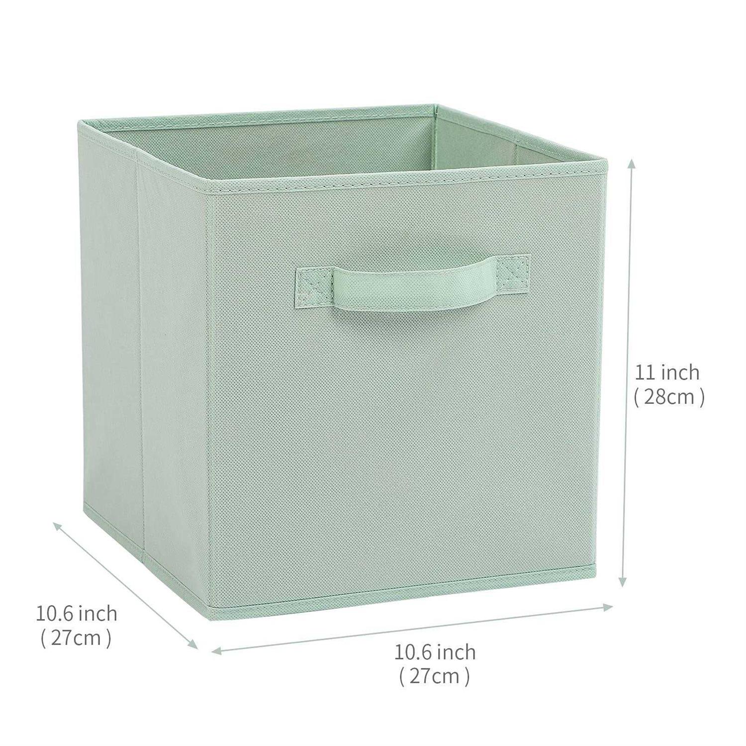 Stero Fabric Storage Bins 6 Pack Fun Colored Durable Storage Cubes with Handles - Image 3