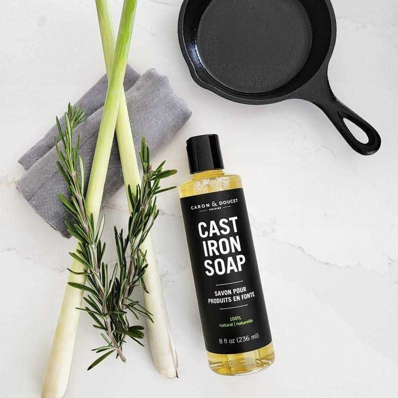 Caron & Doucet Ultimate Cast Iron Set Seasoning Oil Cleaning Soap & Restoring Scrub - Image 4