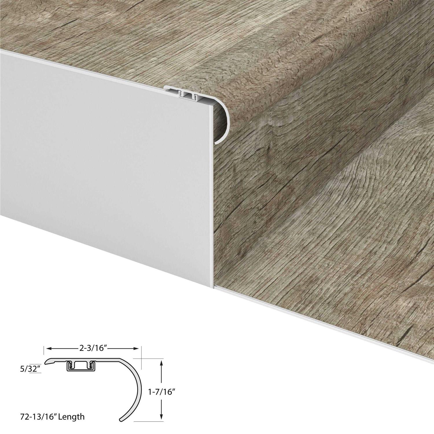 CALI Vinyl aqua-tough 2.17-in x 72.83 Prefinished Vinyl Stair Nosing - Image 3