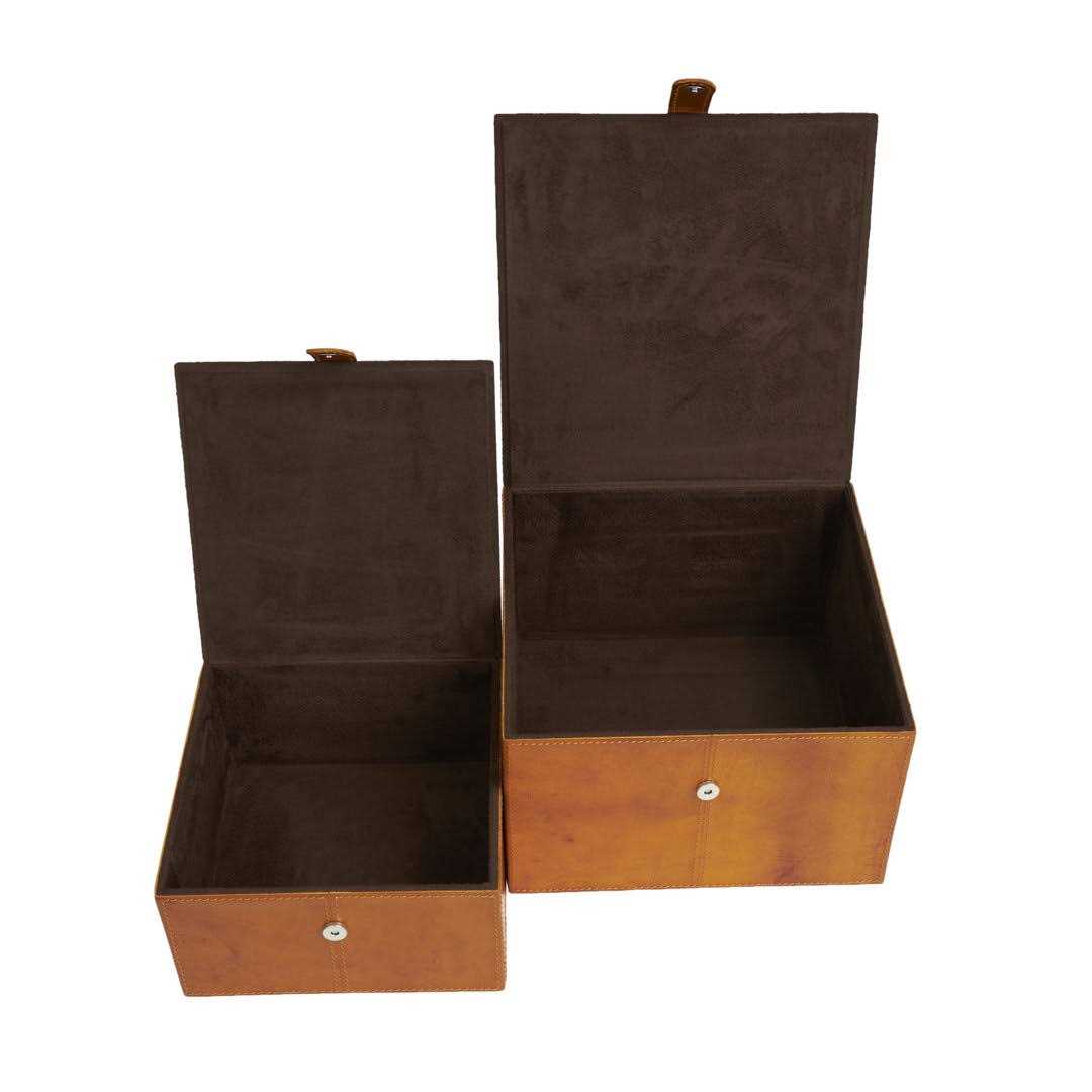 Birch Lane™ Brownsburg Leather Storage Decorative Box - Image 4
