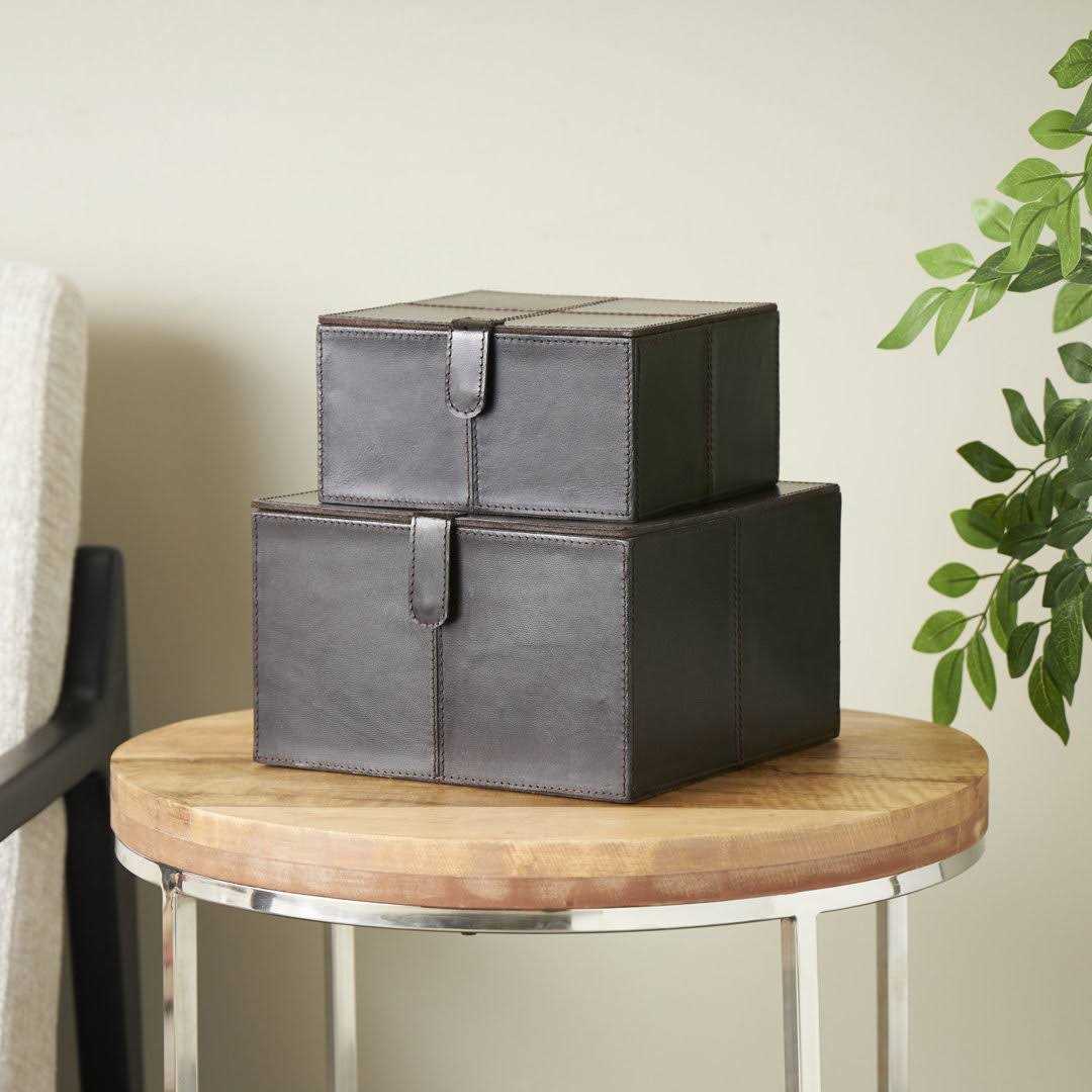 Birch Lane™ Brownsburg Leather Storage Decorative Box - Image 5