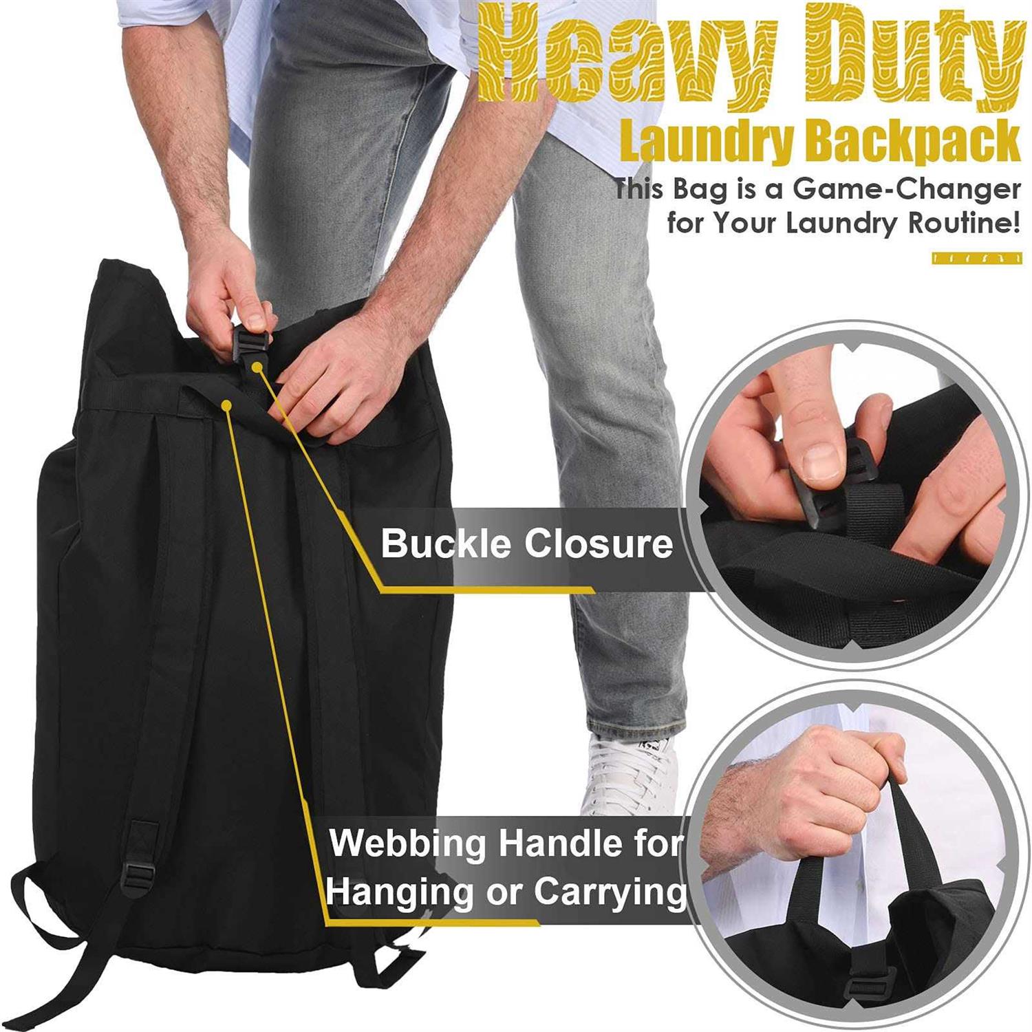 Backpack Laundry Bag 115L Laundry Bag Heavy Duty Extra Large - Image 5