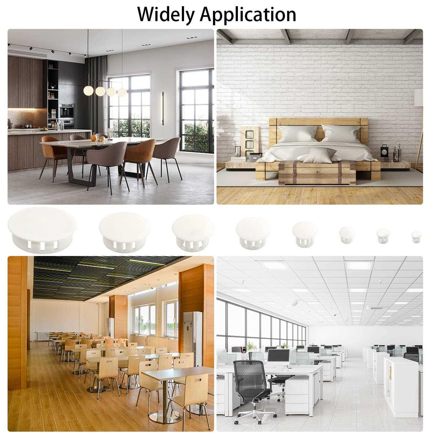 Bonieset 320Pcs 8 Sizes Plugs Hole Plastic Hole Plugs Hole Round Plugs - Image 4