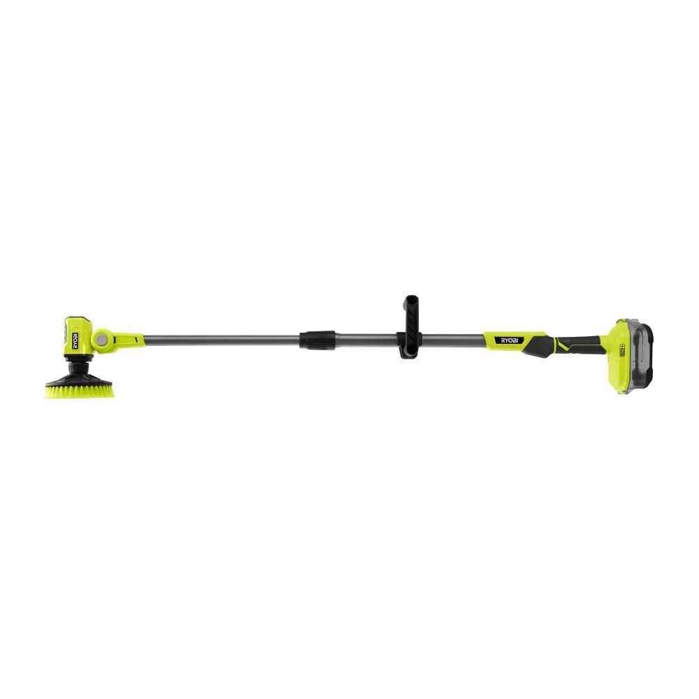 RYOBI ONE+ 18V Cordless Telescoping Power Scrubber Kit with 2.0 Ah Battery and Charger - Image 3