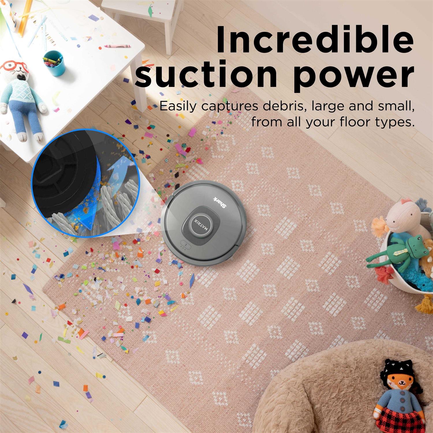 Shark Matrix Self-Empty Robot Vacuum with No Spots Missed on Carpets & Hard Floors - Image 4