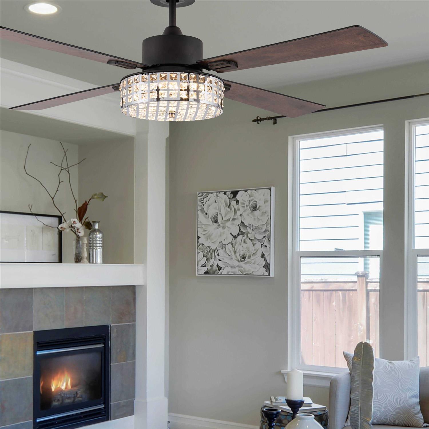 River of Goods Transitional-Style Ceiling Fan LED Light with Remote Control - Image 4