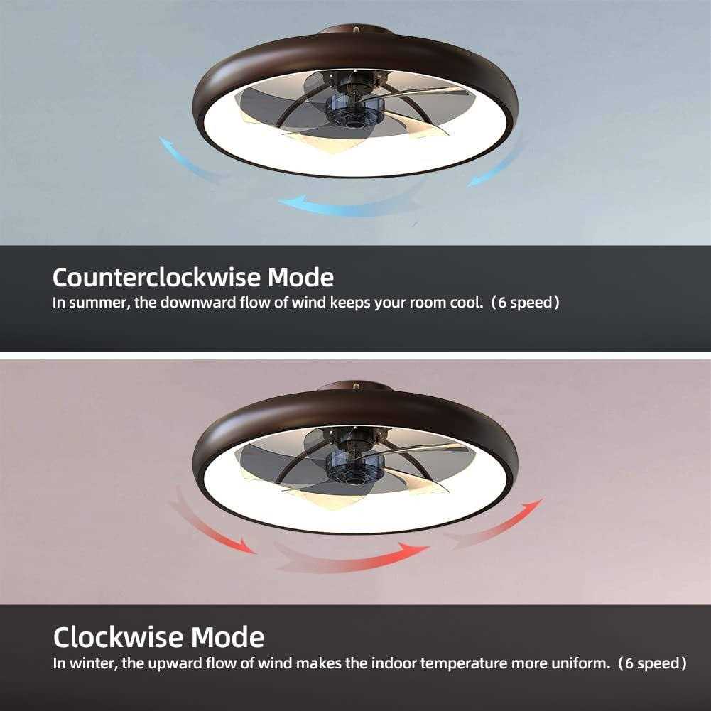 CIKASS Ceiling Fan with Lights Dimmable LED Reversible Blades Timing - Image 3