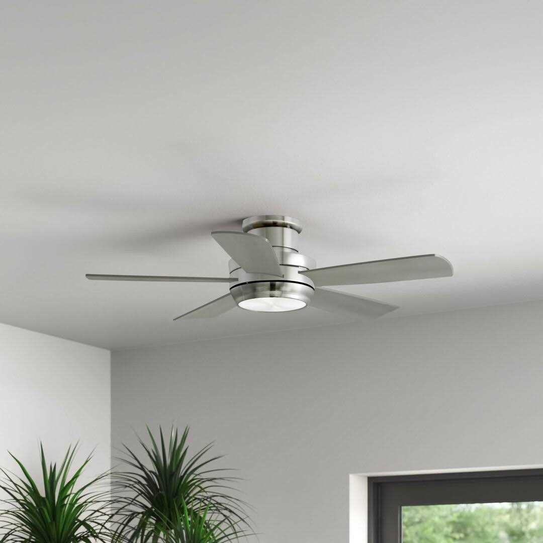 Canup 44 5 Blade LED Standard Ceiling Fan with Wall Control Light Kit Included Mercury Row Finish - Image 3