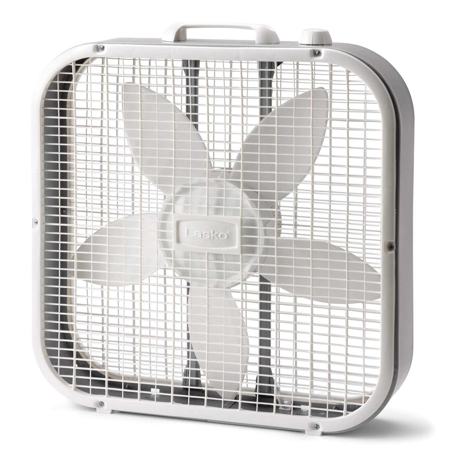 Lasko 20 inch Classic Box Fan with 3 Speeds