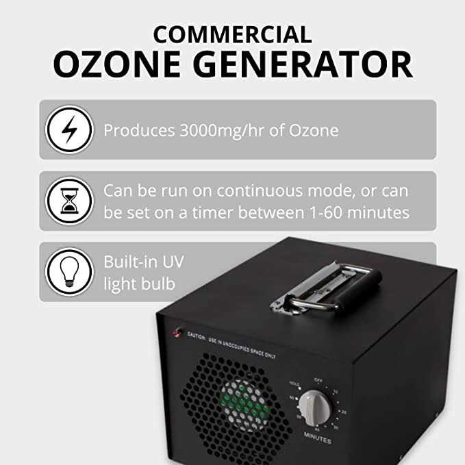Commercial Ozone Generator Ozone Generator New Comfort Commercial Air Purifier Cleaner Ozone Generator with UV and 3 Year Warranty by Prolux - Image 4