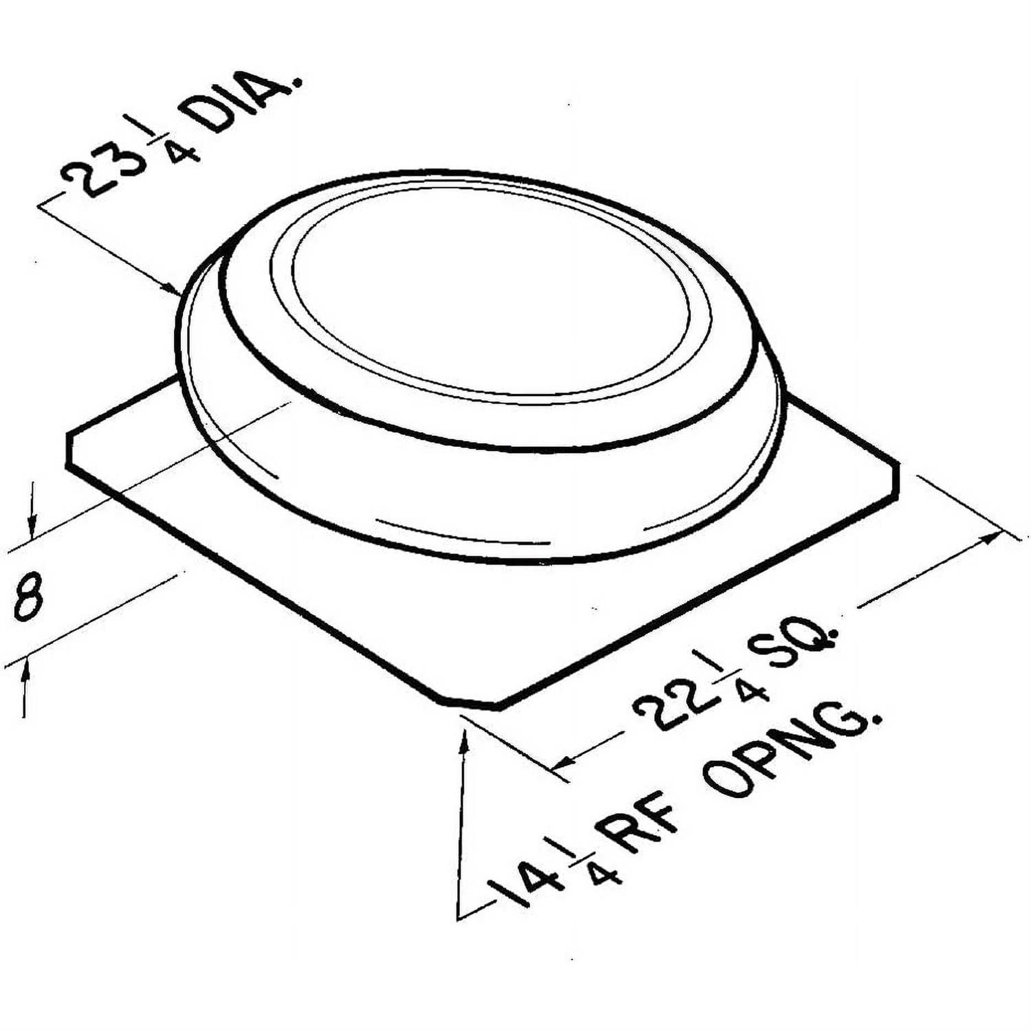 Broan 356BK Black 1600 CFM Attic Ventilator - Image 3