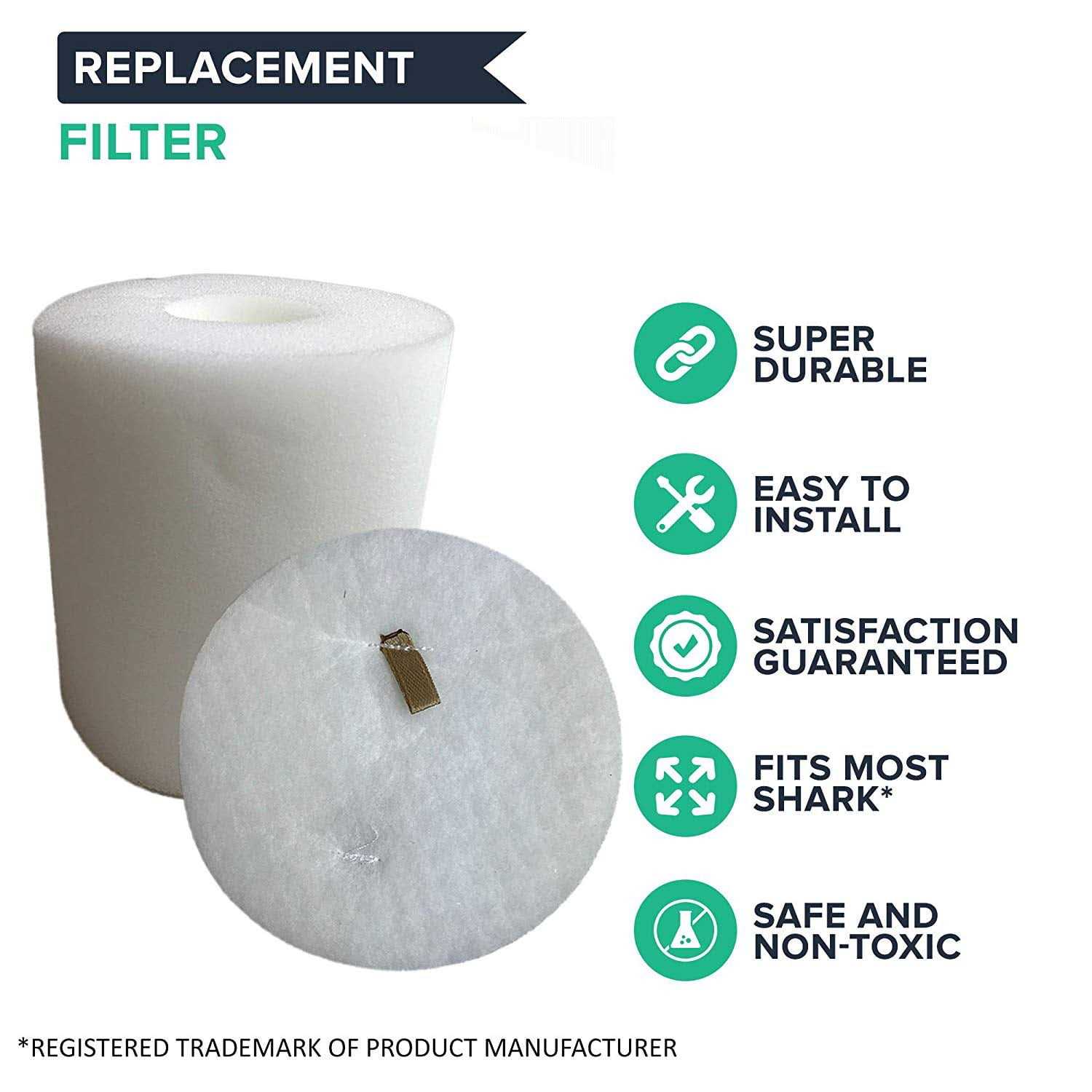Crucial Vacuum Replacement Foam & Felt Filter Compatible With Shark Rotator Part - Image 3