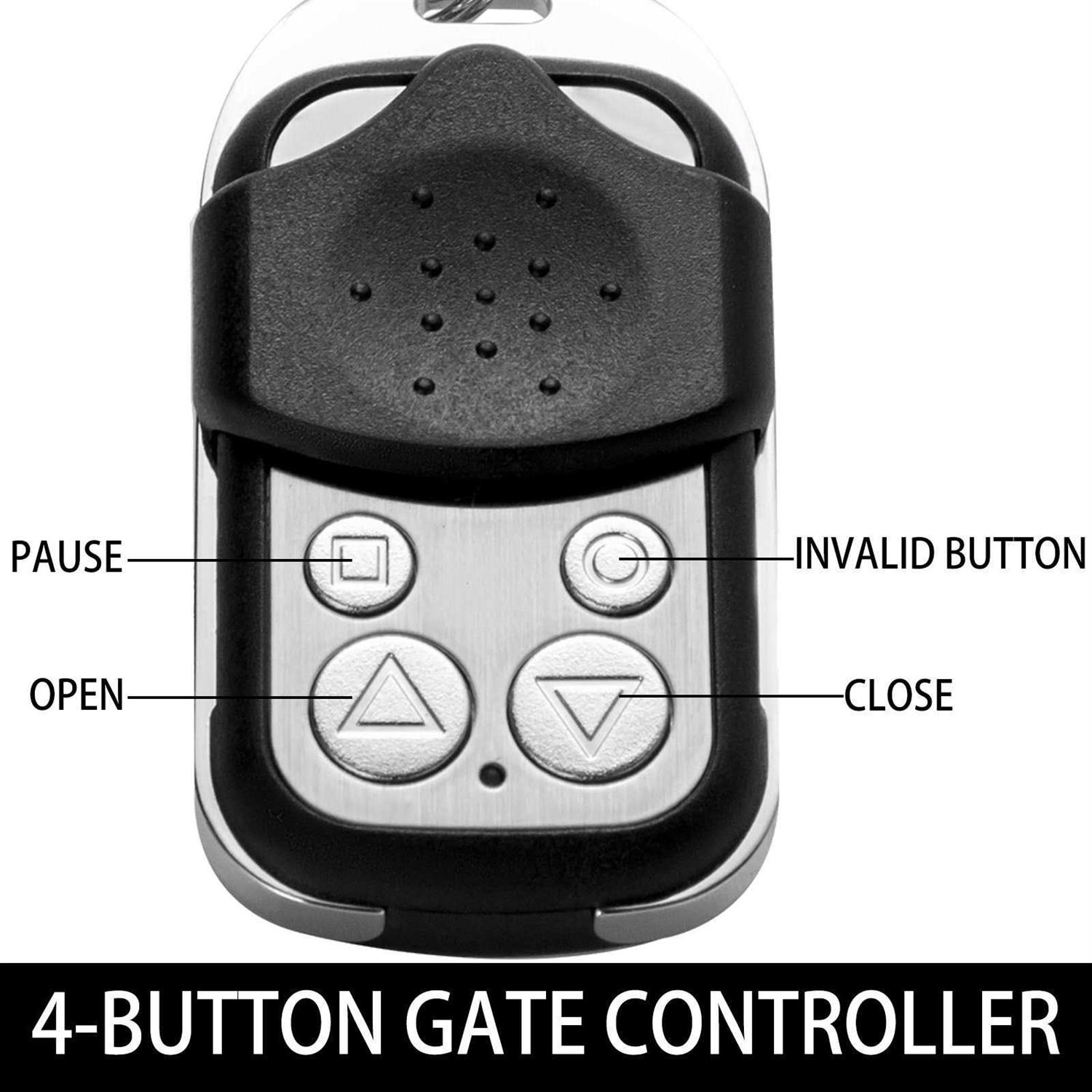 VEVOR Sliding Gate Driveway Door Automatic Opener Remote Control Black 4 Buttons YKQKAISEN43300001V0 - Image 4