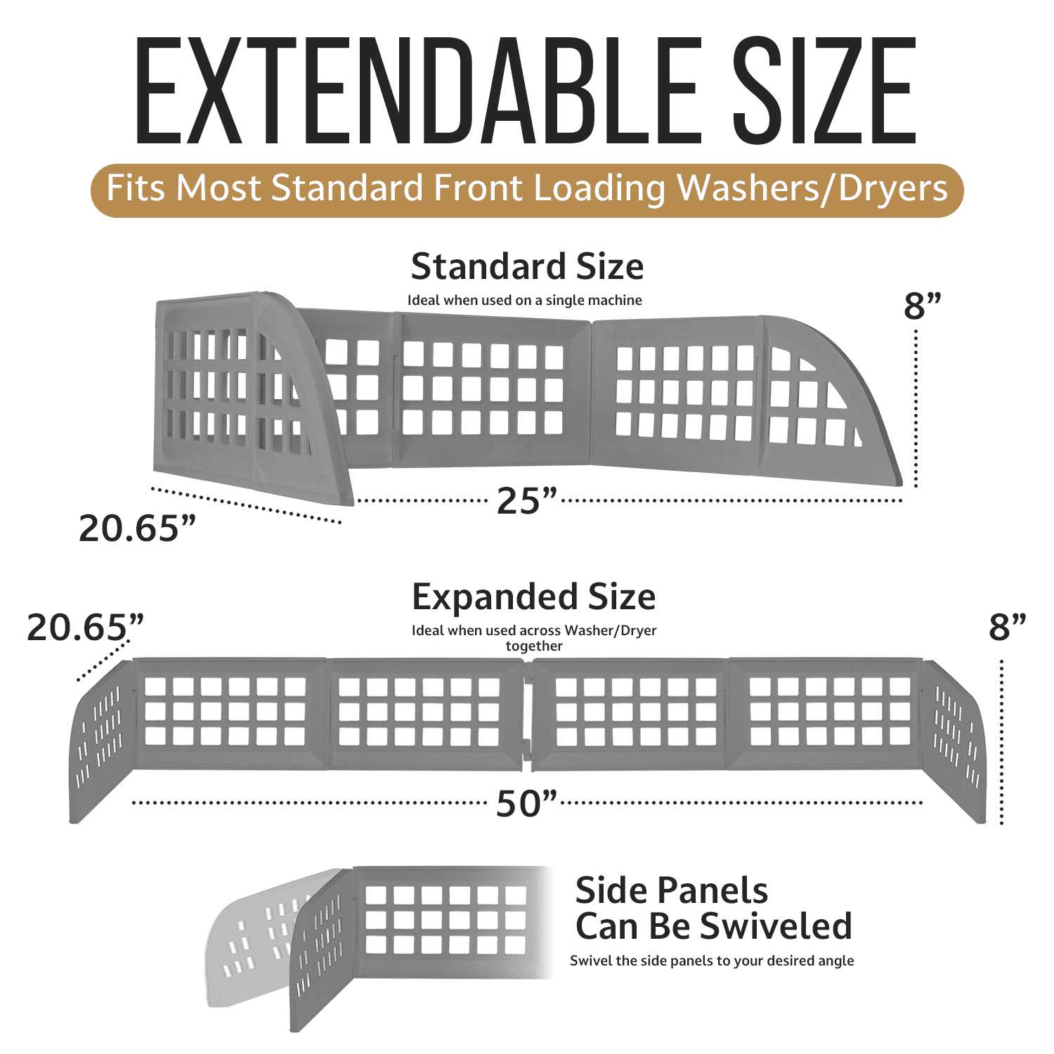 Laundry Guard with Silicone Gap Space Cover by Eltow Keeps Laundry from Falling Behind Your Washer and Dryer - Image 4