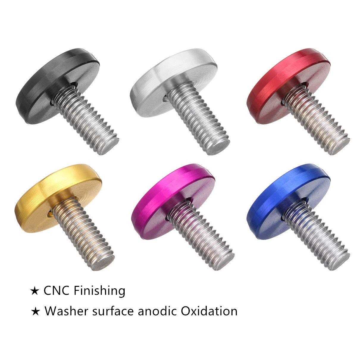 STETION 25 Pcs Fender Bumper Washer Bolt 6061 T6 Grade M6x20mm CNC Finishing Washer Engine Bay Dress Up Fastener Kit - Image 4