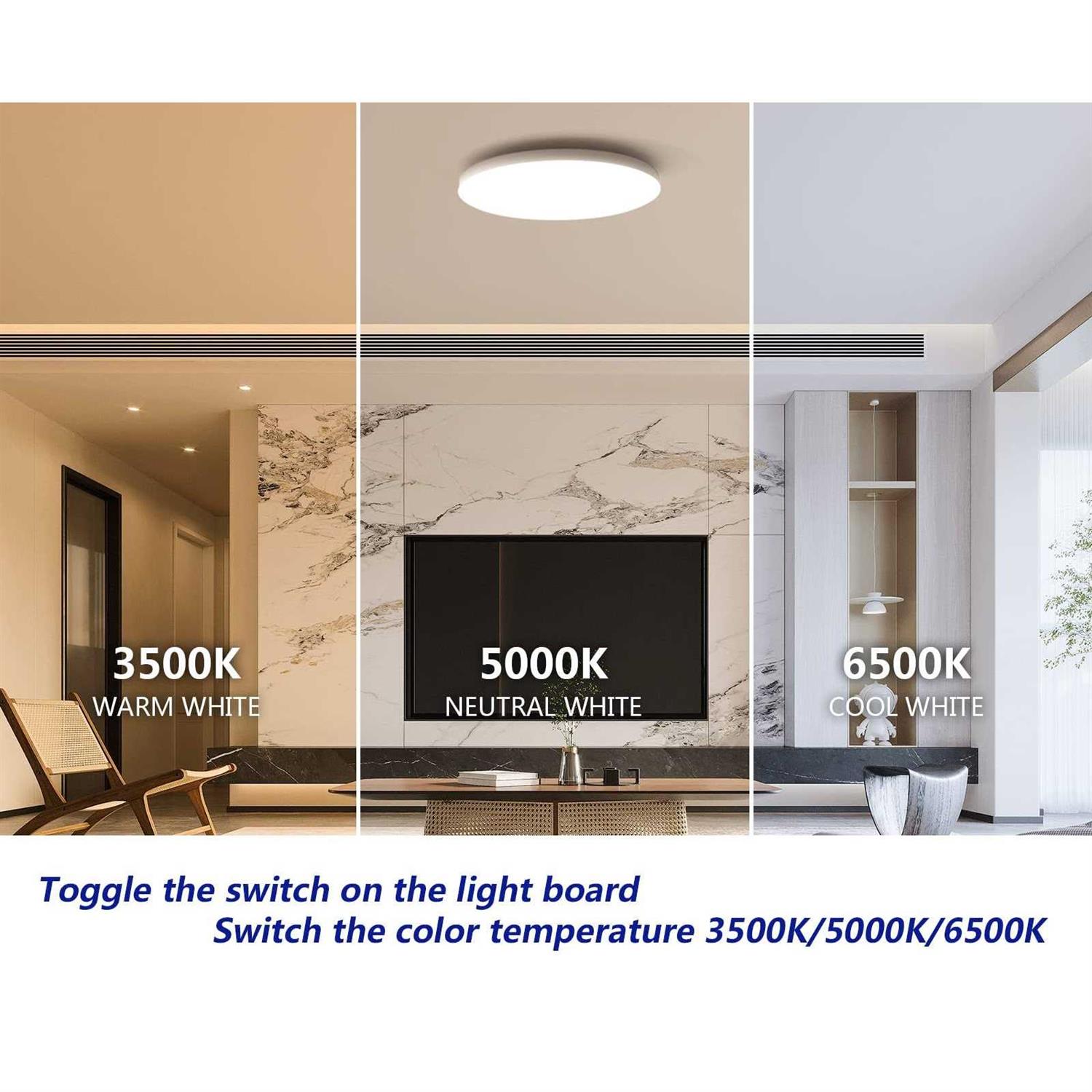 Siomen Dimmable 5In24W,120V,3Cct 3500K/5000K/6500K Cri85,LED Light Engine - Image 5