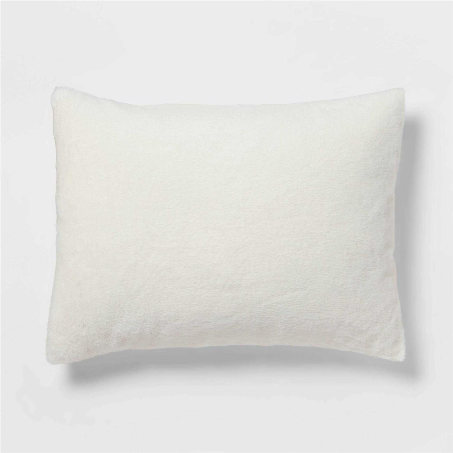 Threshold 3pc Luxe Faux Fur Comforter and Sham Set - Image 4