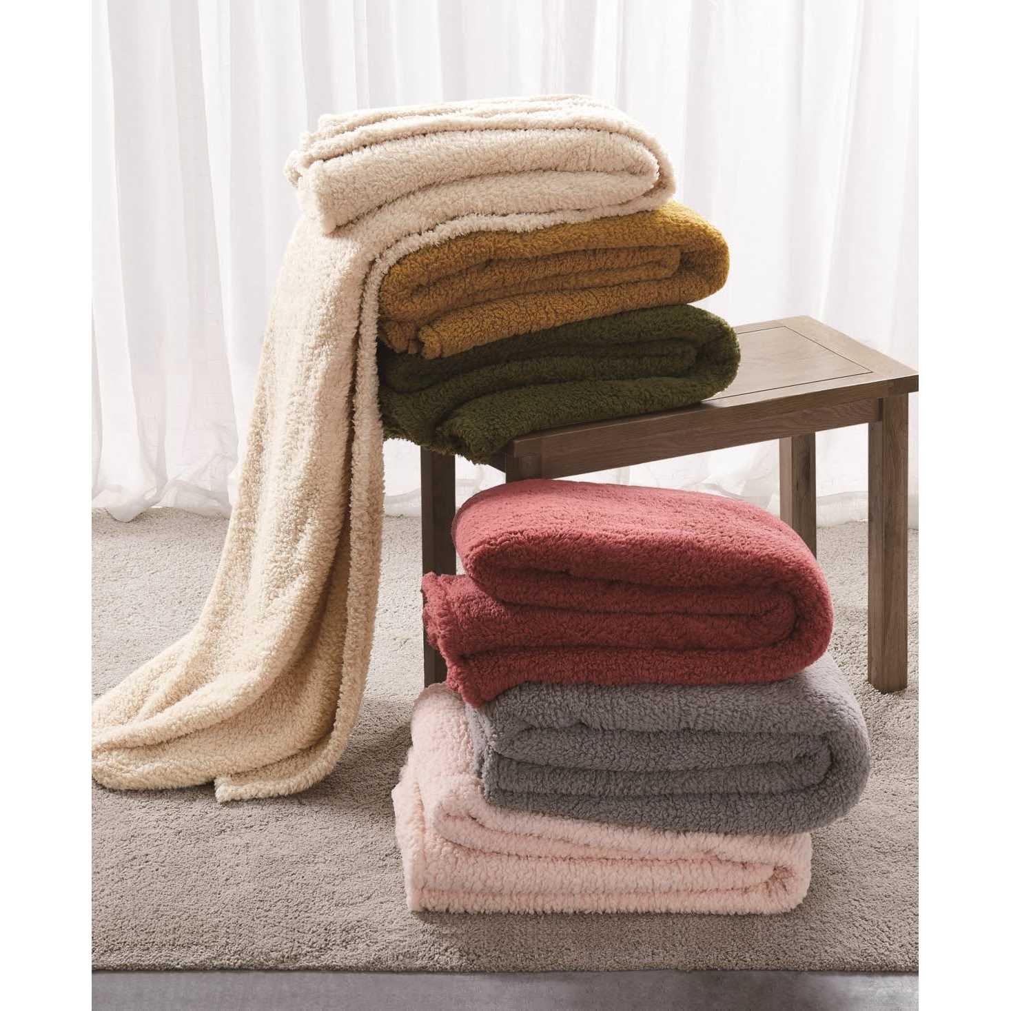Brooklyn Loom Marshmallow Sherpa Blanket - Image 4