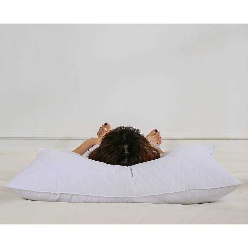 Three Geese Set of 2 White Goose Feather Bed Pillows - Image 3