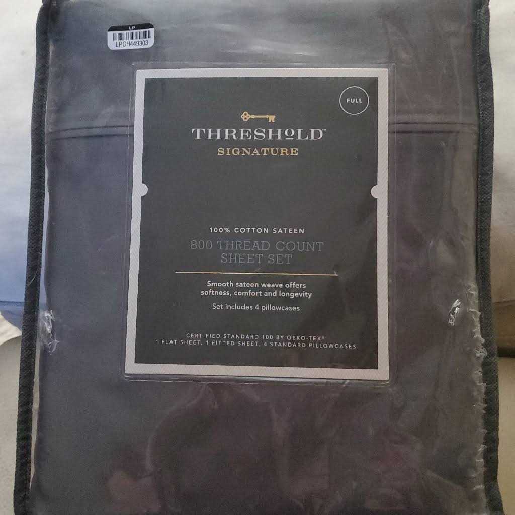 Threshold 6pc 800 Thread Count Solid Sheet Set - Image 4