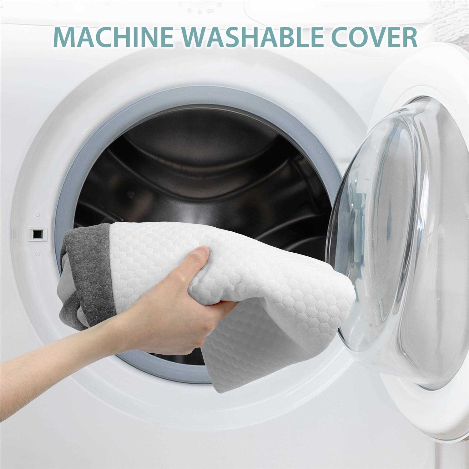 howhom Wedge Pillow with Memory Foam Top for Sleeping,Reading and Rest Elevated Support Triangle Bed Pillow for Legs and Back Support - Image 4