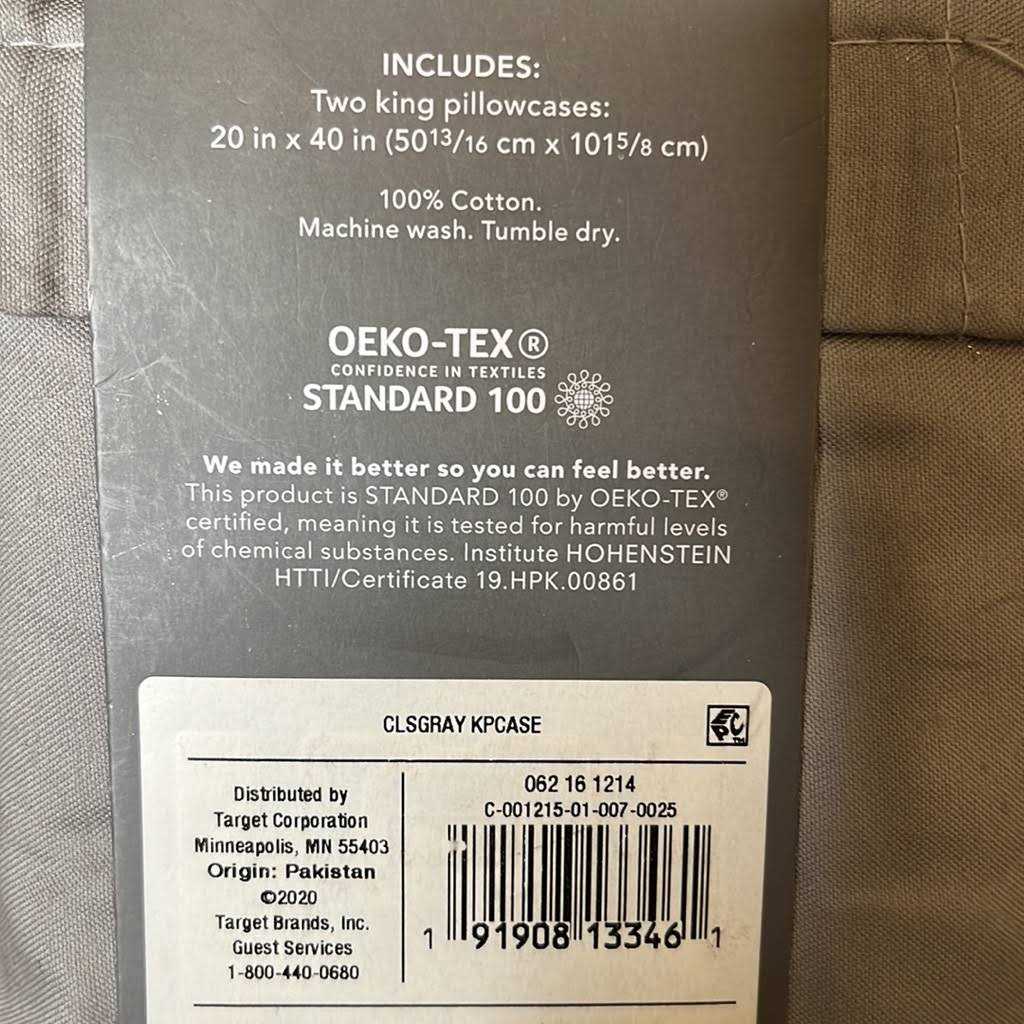 Threshold 400 Thread Count Solid Performance Pillowcase Set - Image 3