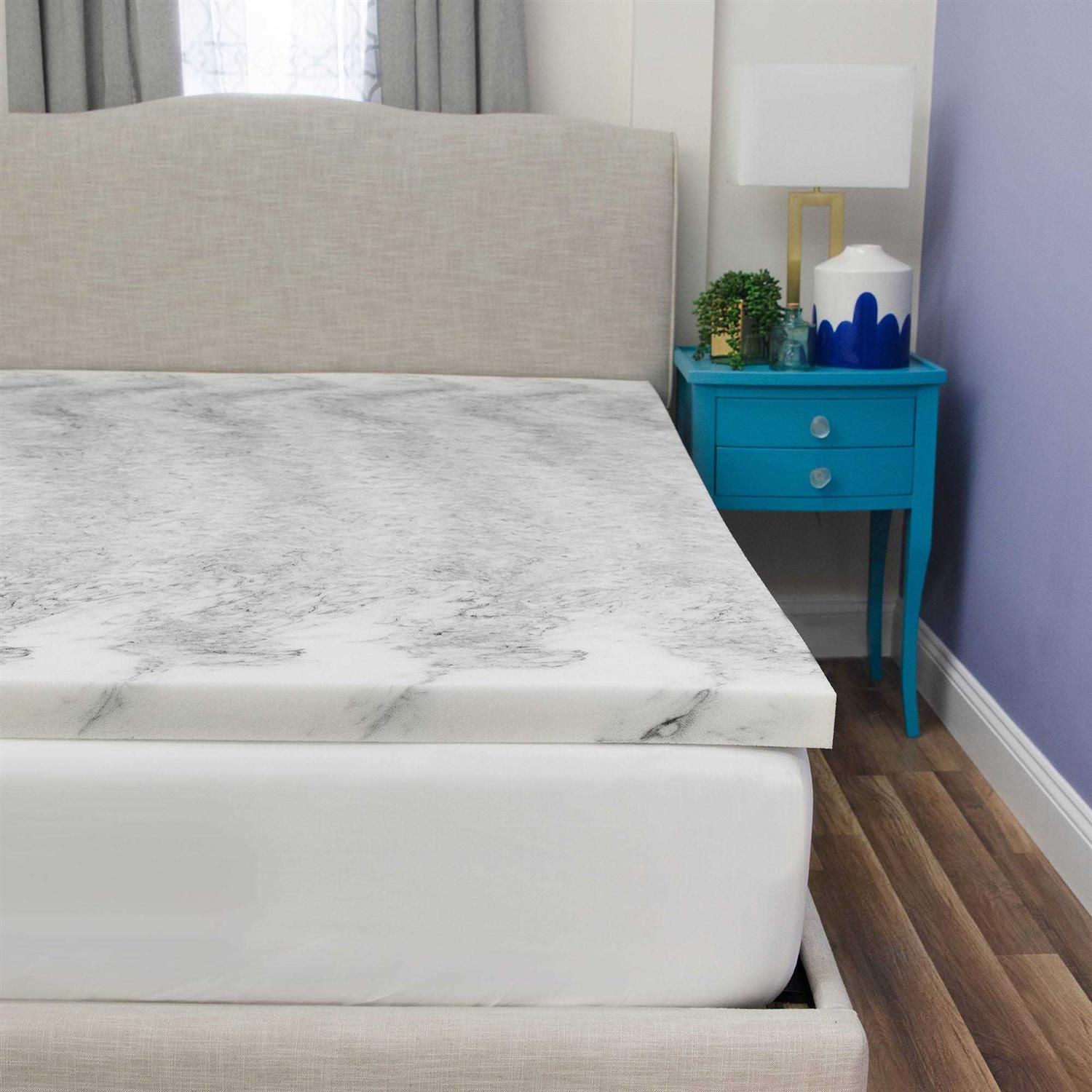 SensorPEDIC Bamboo Charcoal Infused Memory Foam Mattress Topper - Image 4