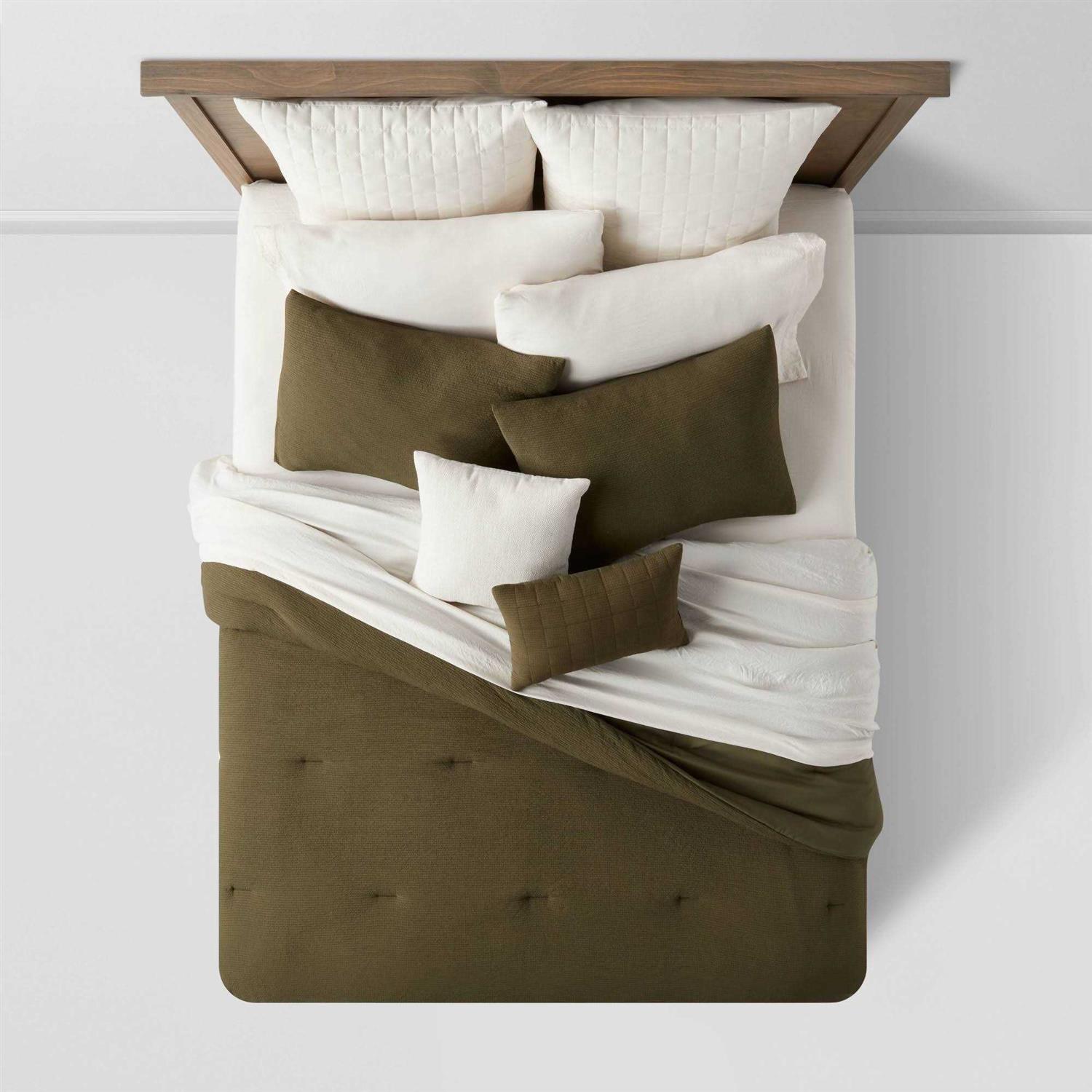 Threshold 12pc Micro Texture Comforter & Sheet Bedding Set - Image 5