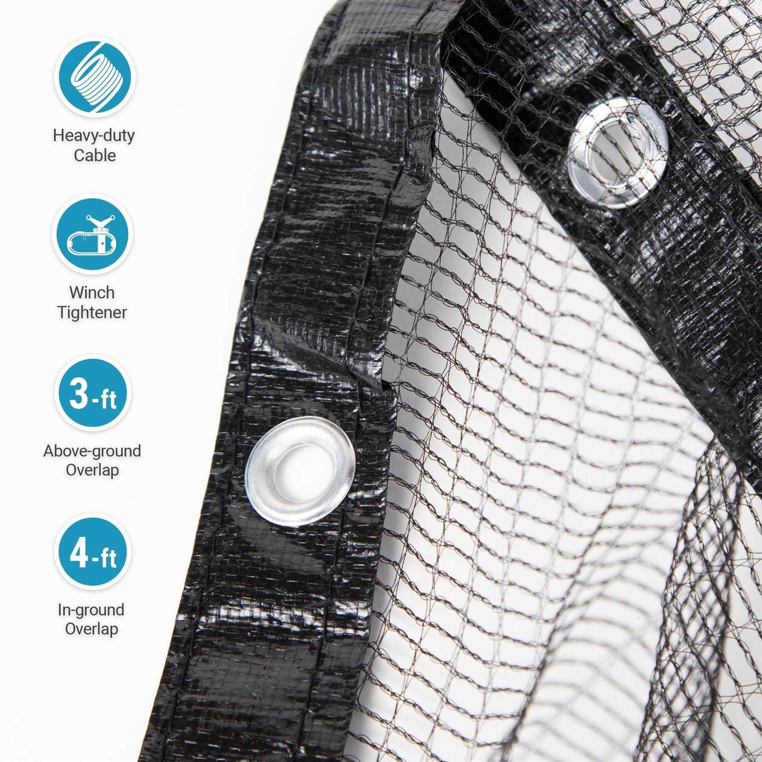 Blue Wave Rectangular In Ground Pool Leaf Net Cover - Image 5