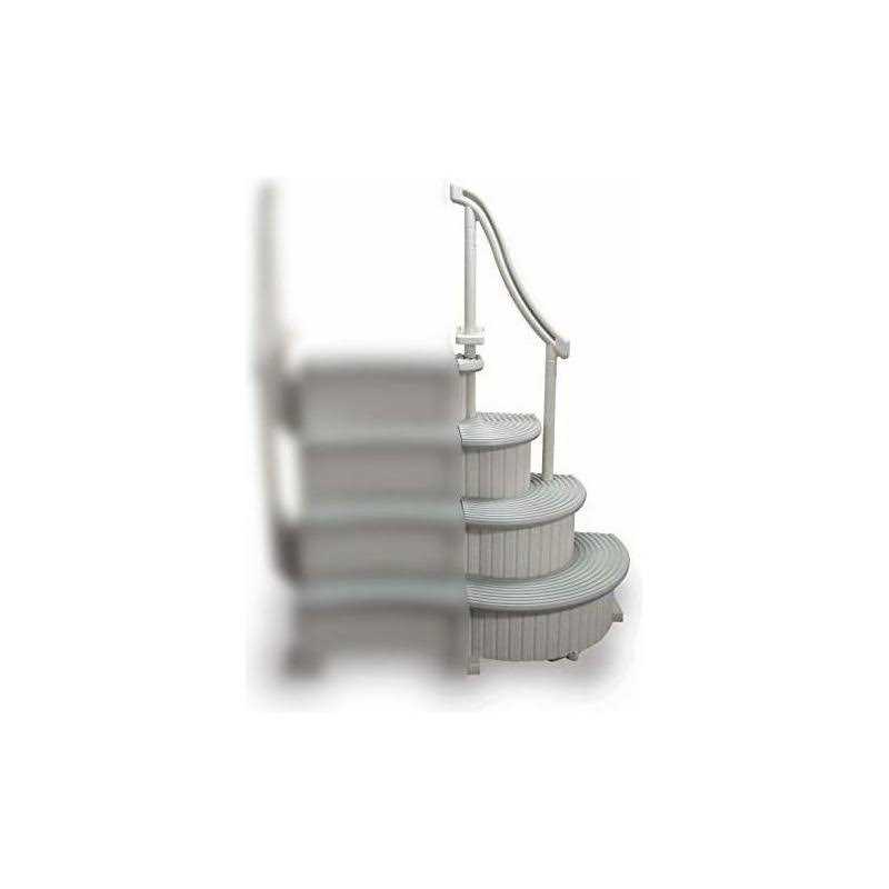 Confer Ccx-Add 4-Step Above Ground Swimming Pool Entry Steps Curved Add-on - Image 5