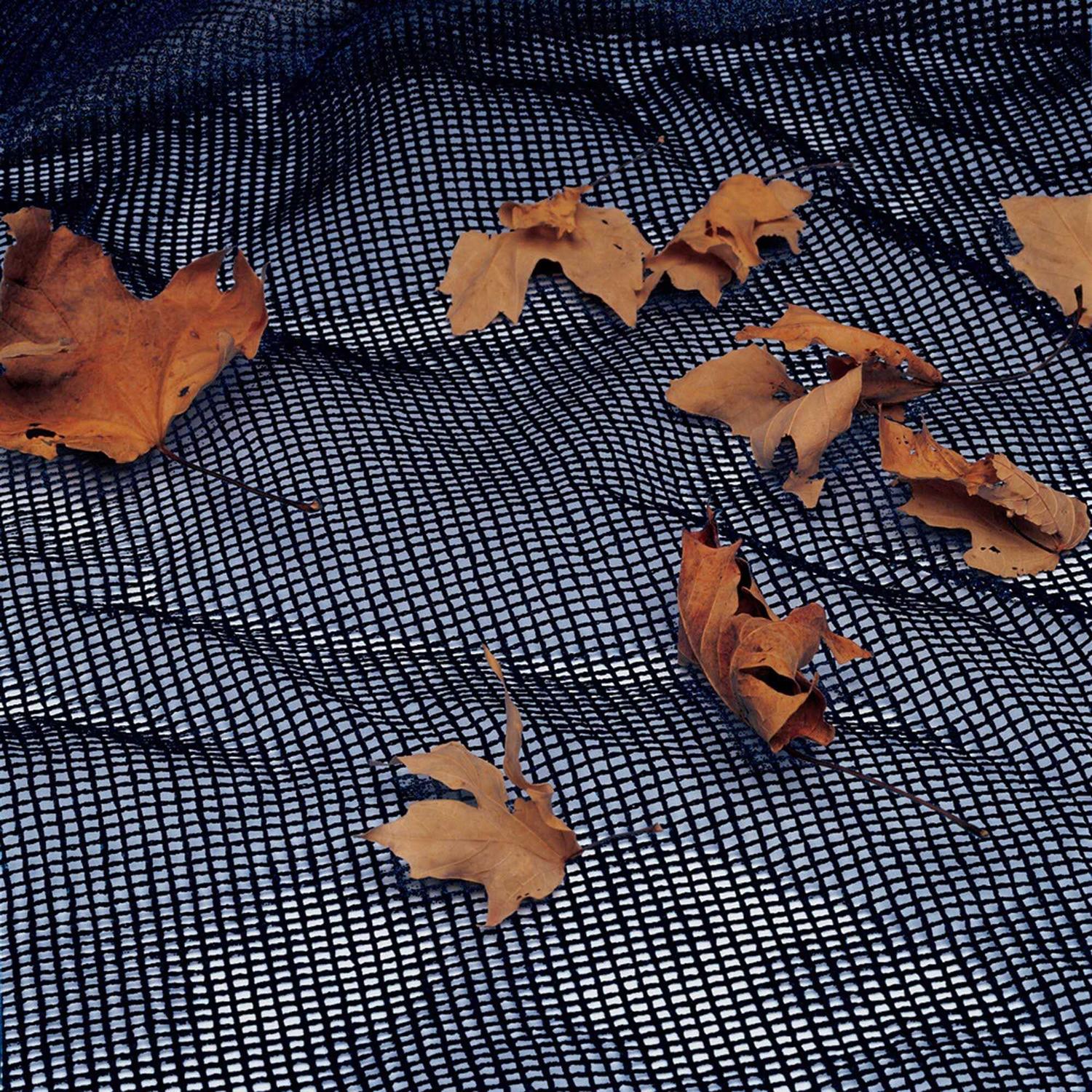 Blue Wave Rectangular Leaf Net In Ground Pool Cover - Image 4
