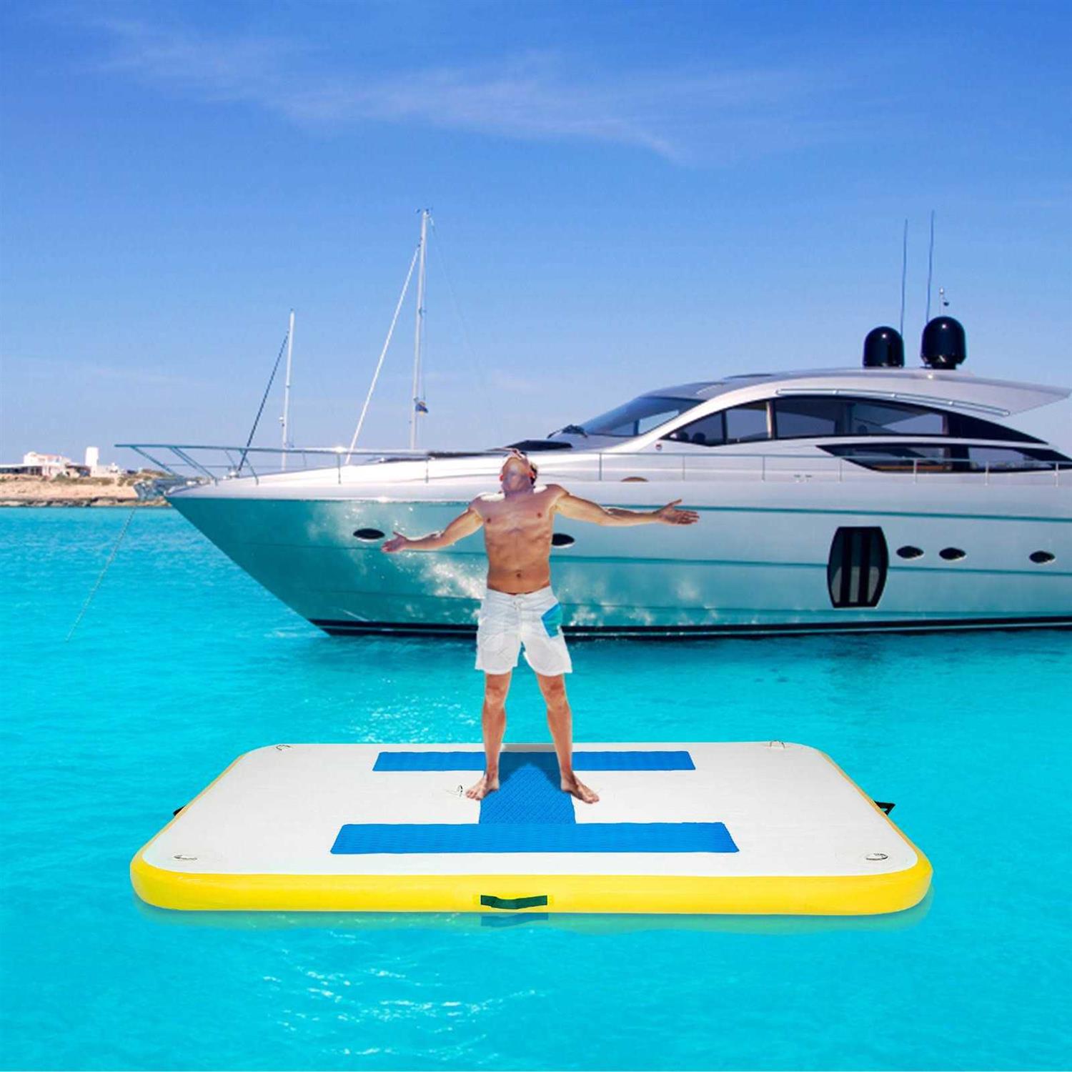 VEVOR Inflatable Dock Platform Inflatable Floating Dock with Electric Air Pump - Image 4