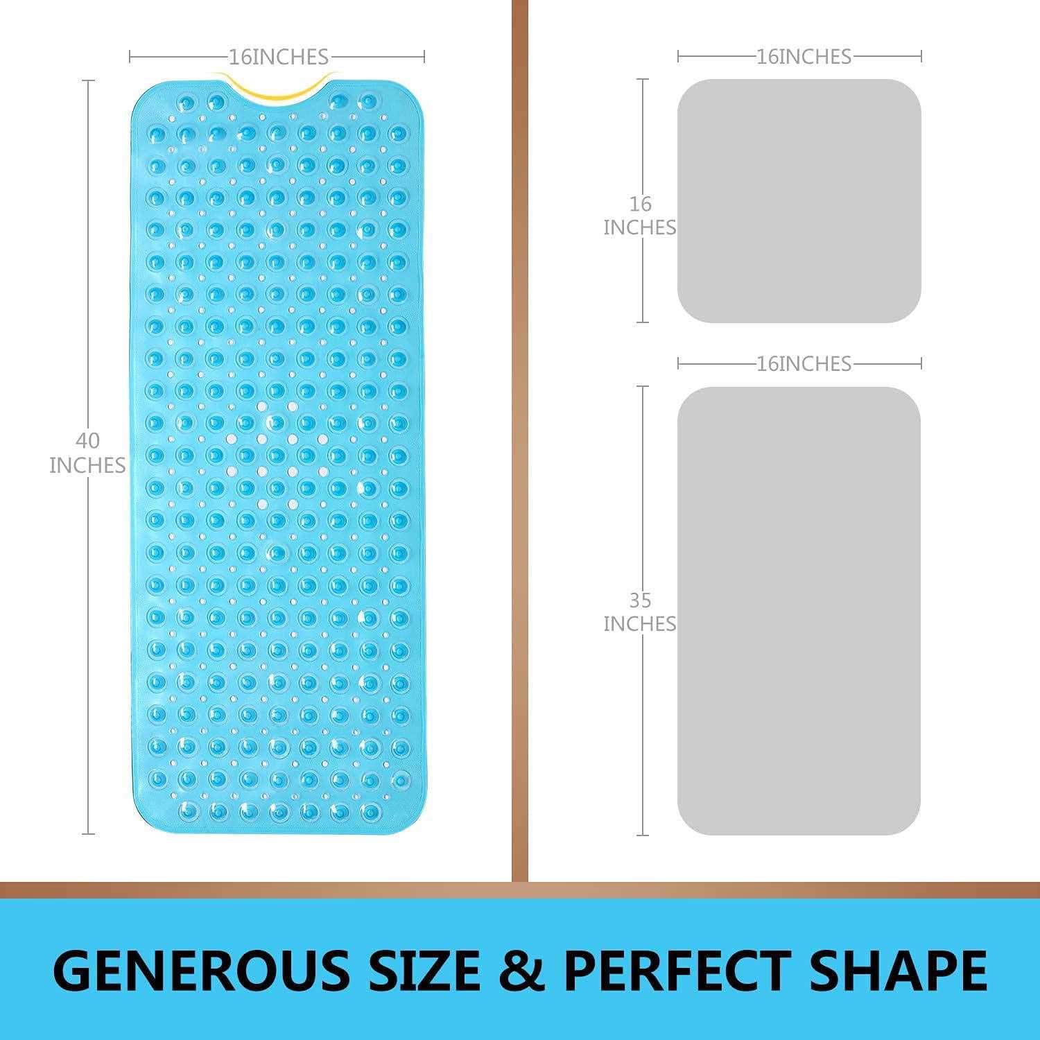 Sheepping Baby Bath Mat Non Slip Extra Long Bathtub Mat for Kids 40 X 16 Inch - Image 3