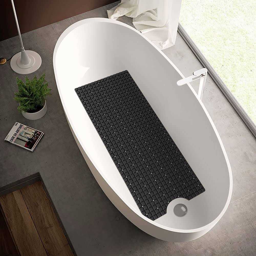 Dexi Bath Tub Shower Mat Non-slip 16 x 39 Extra Long Bathtub Mats - Image 3