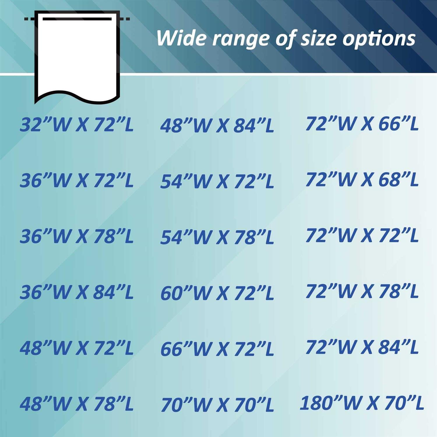 Mrs Awesome Shower Curtain Liner with 6 Magnets Clear Peva 8G Thick & Heavy Duty - Image 3