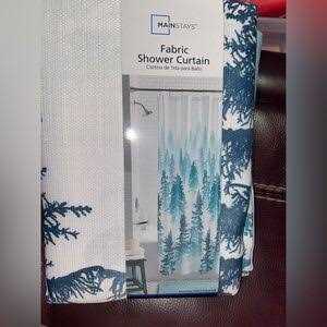 Mainstays Treeline Fabric Shower Curtain - Image 4