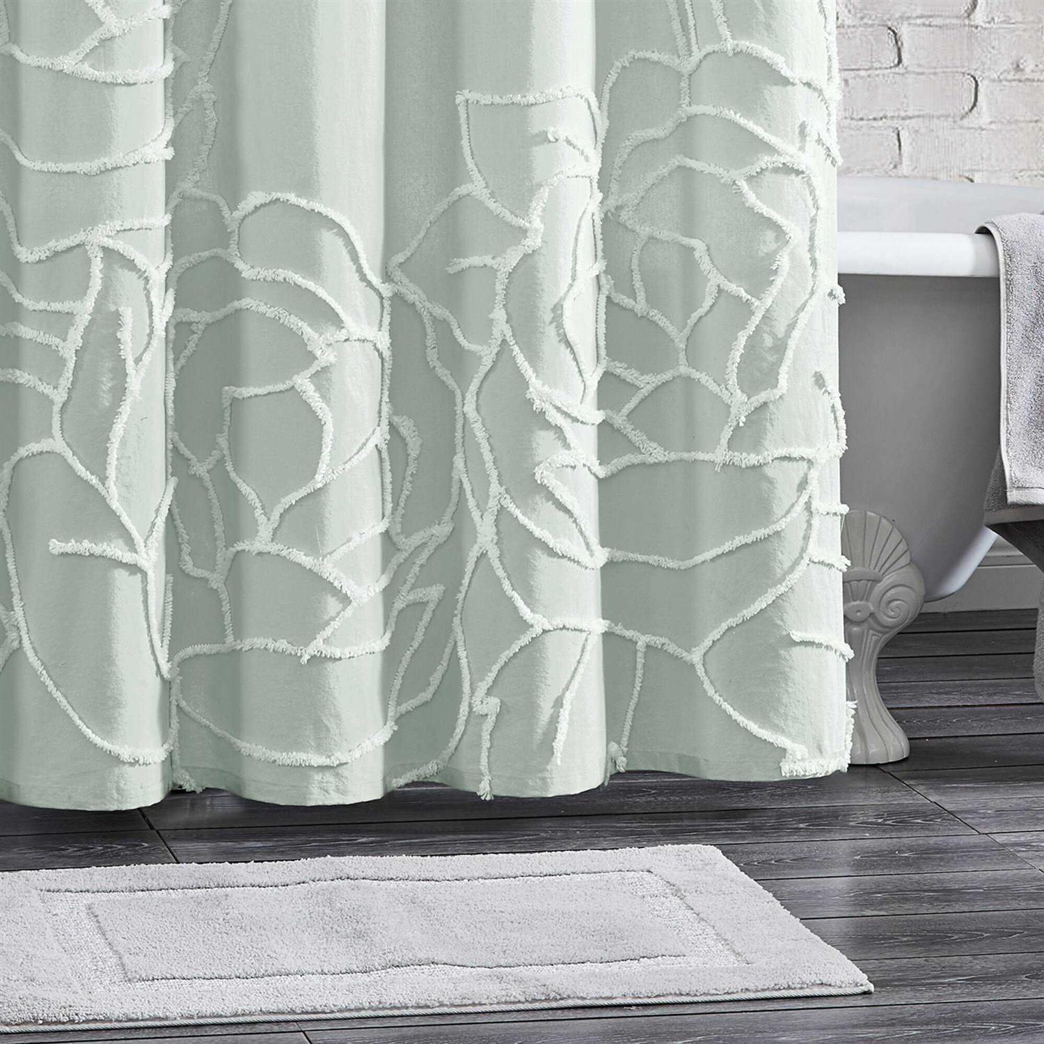 Peri Home Chenille Rose Shower Curtain - Image 5