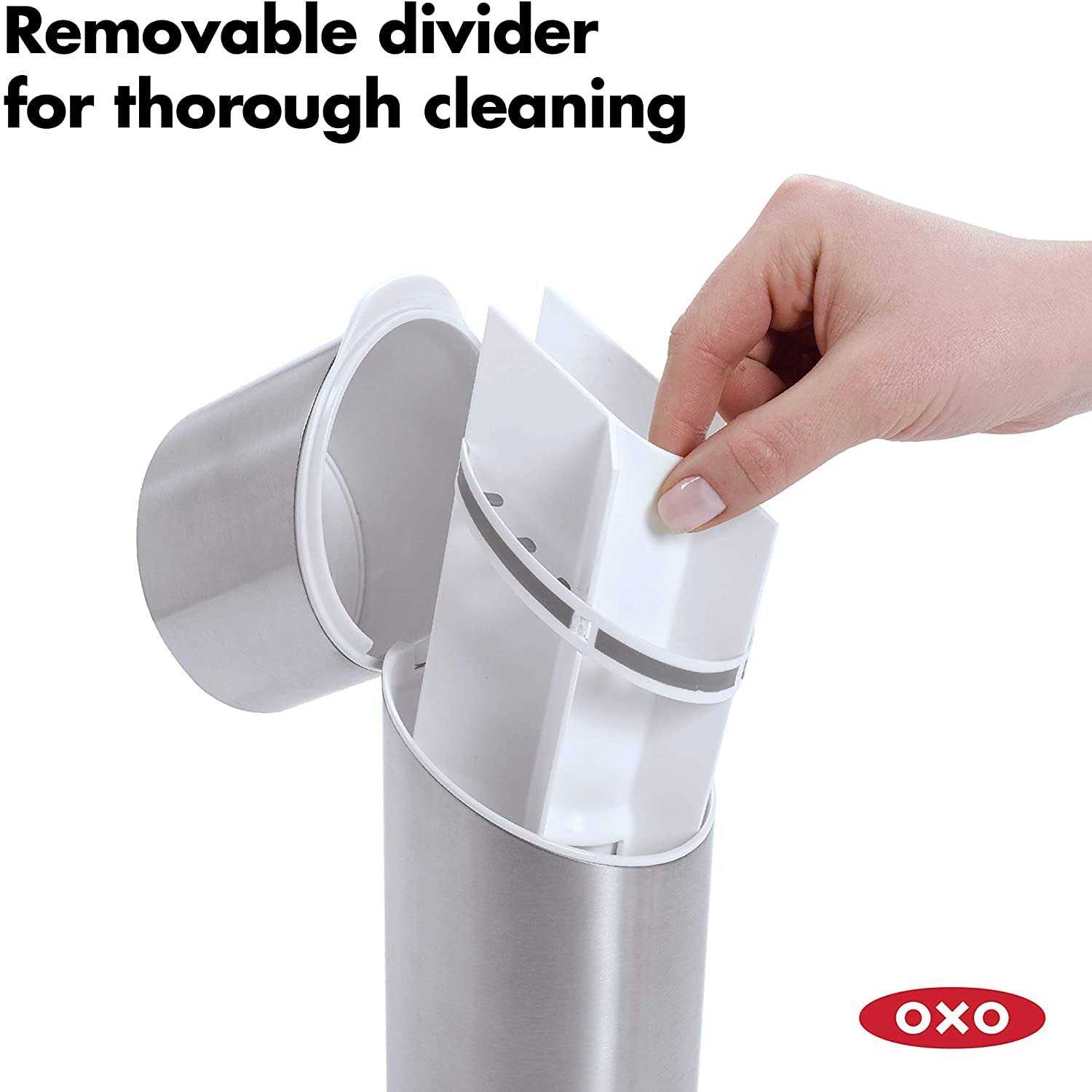 Oxo Good Grips Stainless Steel Toothbrush Organizer 975 Inch - Image 4