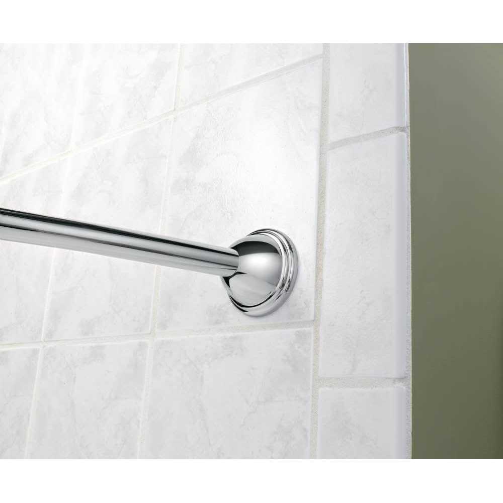 Moen Chrome Adjustable Curved Shower Rod - Image 3