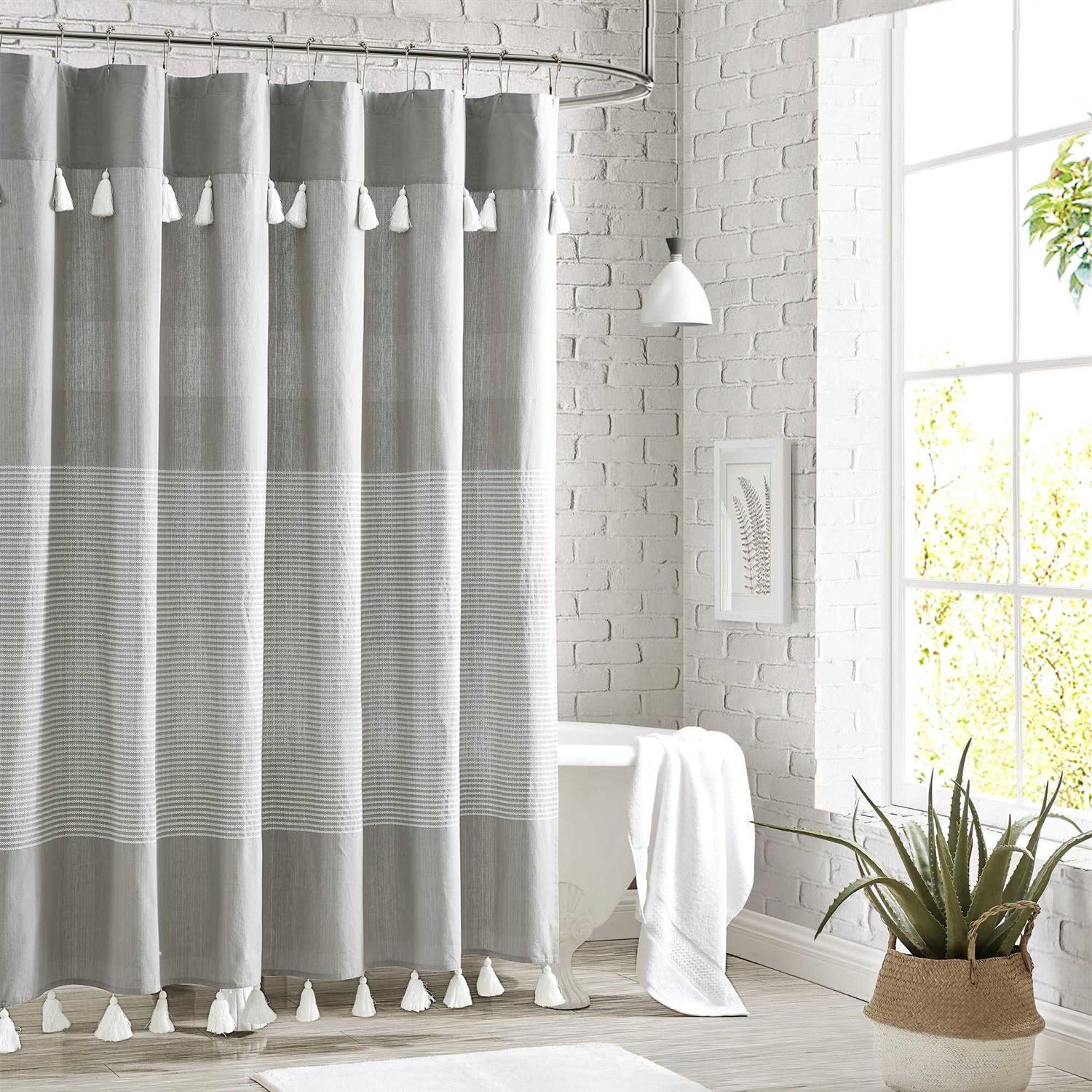 Peri Panama Stripe Shower Curtain - Image 3