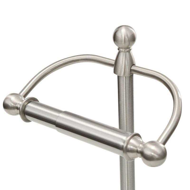 Moen Sage Brushed Nickel Freestanding Toilet Paper Holder DN6850BN - Image 3