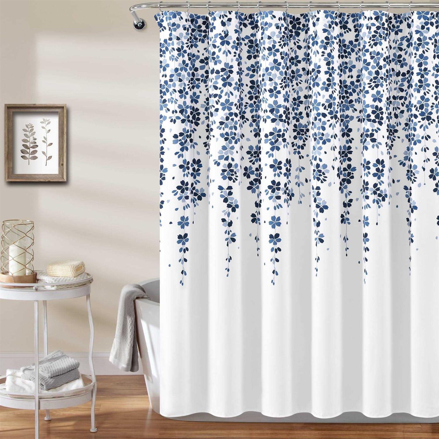 Lush Decor Shower Curtain Weeping Flower