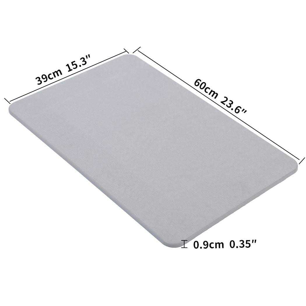Diatomaceous Earth Bath Mat Diatomite Stone Bath Mat Fast Water Drying Diatom Mu - Image 3